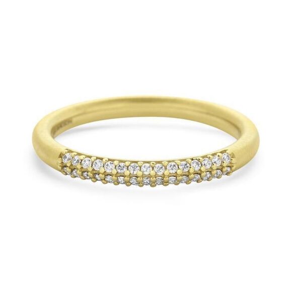 Dean Davidson Signature 22K Gold-Plated & White Topaz Ring - Picture 1 of 10